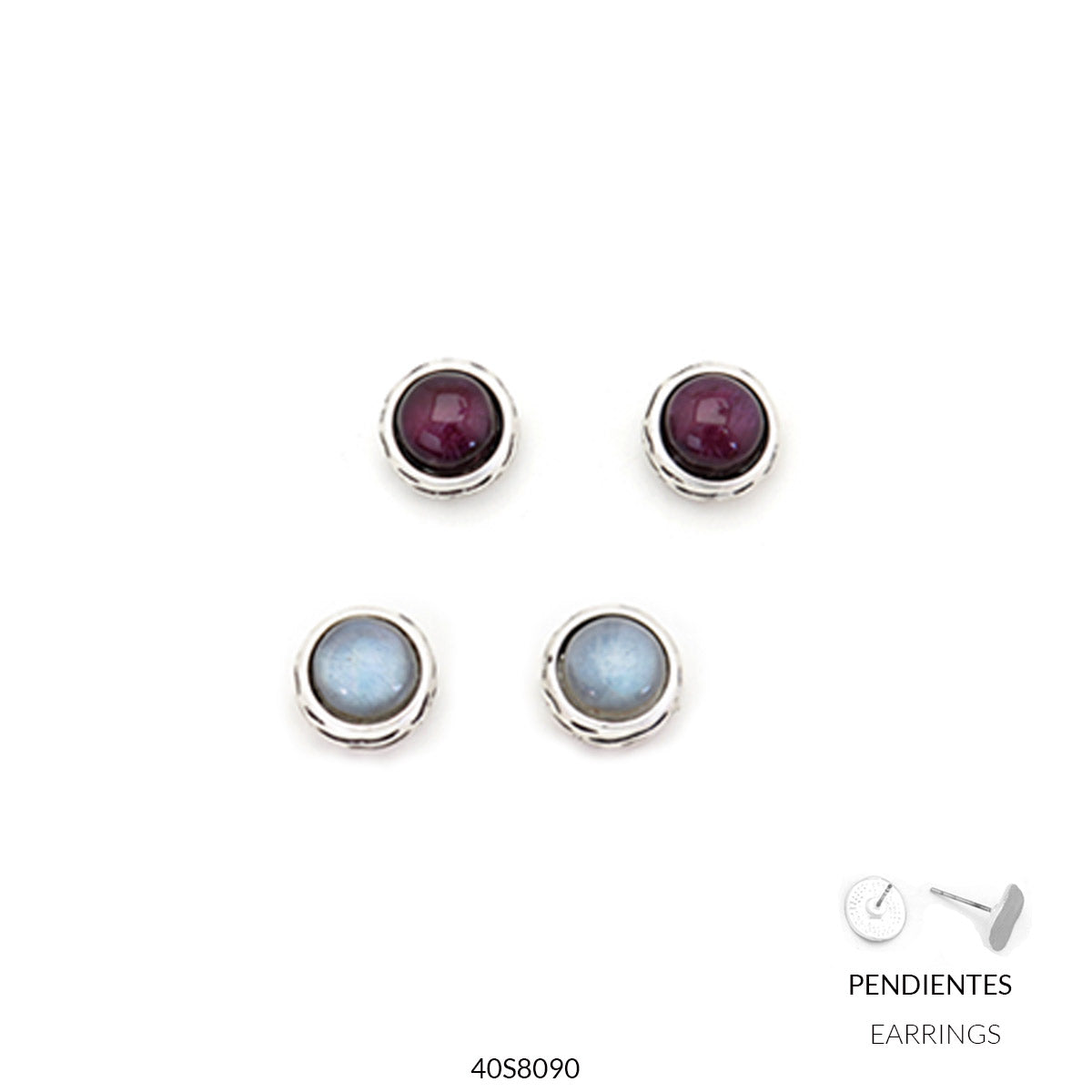 TROPIC ART Pendientes Olaia Silver 40S8090